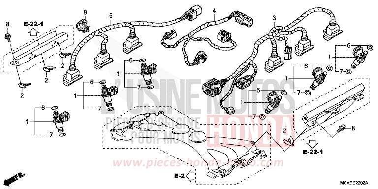 INJECTEUR de Gold Wing GRAPHITE BLACK (NHB01) 2014